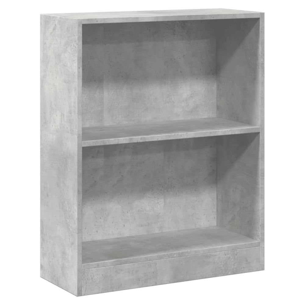 Betongraues Bücherregal 60x24x76 cm