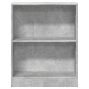 Betongraues Bücherregal 60x24x76 cm