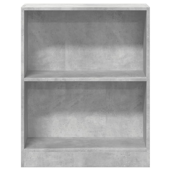 Betongraues Bücherregal 60x24x76 cm