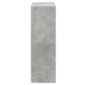 Betongraues Bücherregal 60x24x76 cm