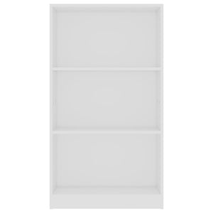 Weißes Bücherregal mit 3 Fächern