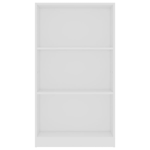 Weißes Bücherregal mit 3 Fächern