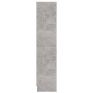 vidaXL Bibliothèque 3 compartiments gris béton 60x24x109 cm Bois d'ingénierie