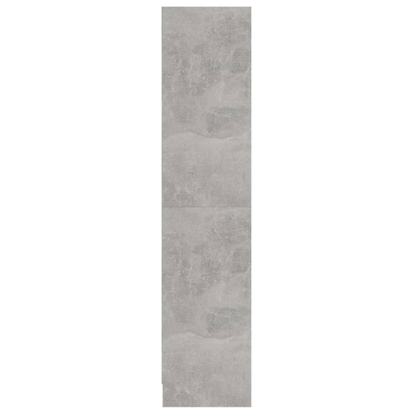vidaXL Bibliothèque 3 compartiments gris béton 60x24x109 cm Bois d'ingénierie