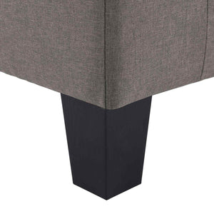 Sofa Taupe 4-Sitzer Stoff