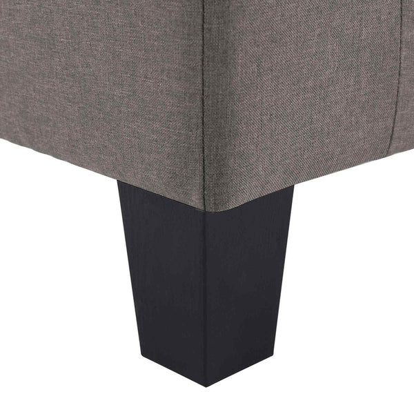 Sofa Taupe 4-Sitzer Stoff