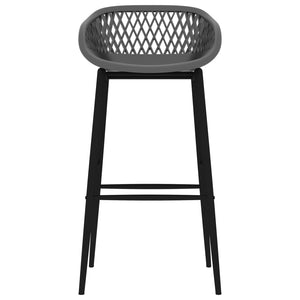 vidaXL Bar Stools 2 pcs. Grey