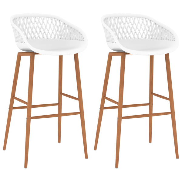 Barhocker 2 Stk. Weiß