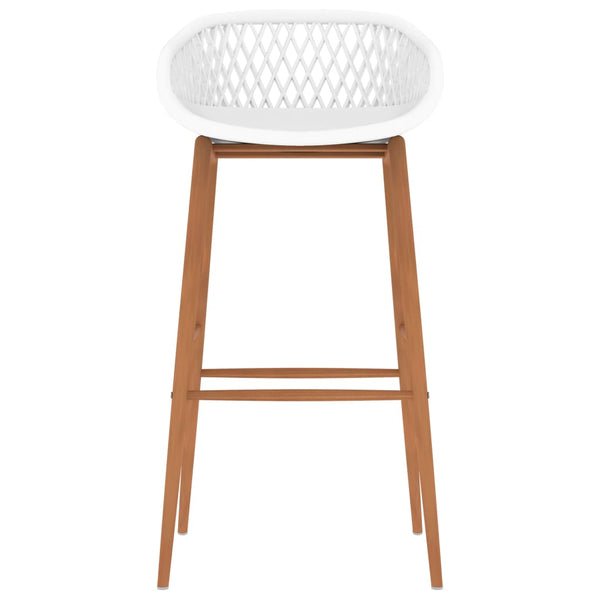 vidaXL Tabourets de bar 2 pcs Blanc