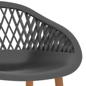 vidaXL Tabourets de bar 2 pcs Gris