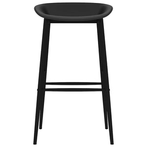 vidaXL Tabourets de bar 2 pcs Noir