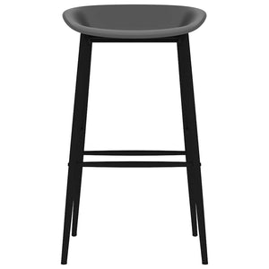 vidaXL Tabourets de bar 2 pcs Gris