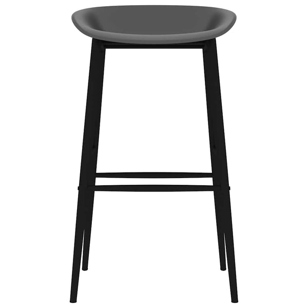 vidaXL Tabourets de bar 2 pcs Gris
