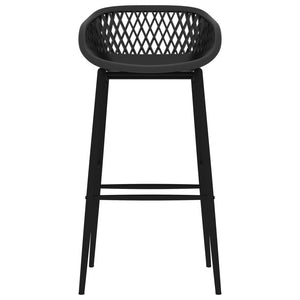 vidaXL Tabourets de bar 4 pcs Noir