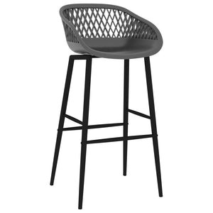 vidaXL Tabourets de bar 4 pcs Gris