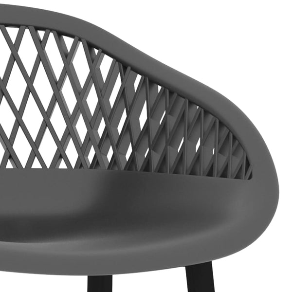 vidaXL Tabourets de bar 4 pcs Gris