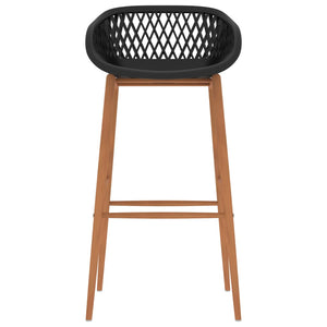 vidaXL Tabourets de bar 4 pcs Noir
