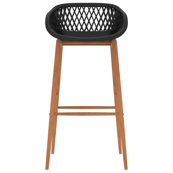 vidaXL Tabourets de bar 4 pcs Noir