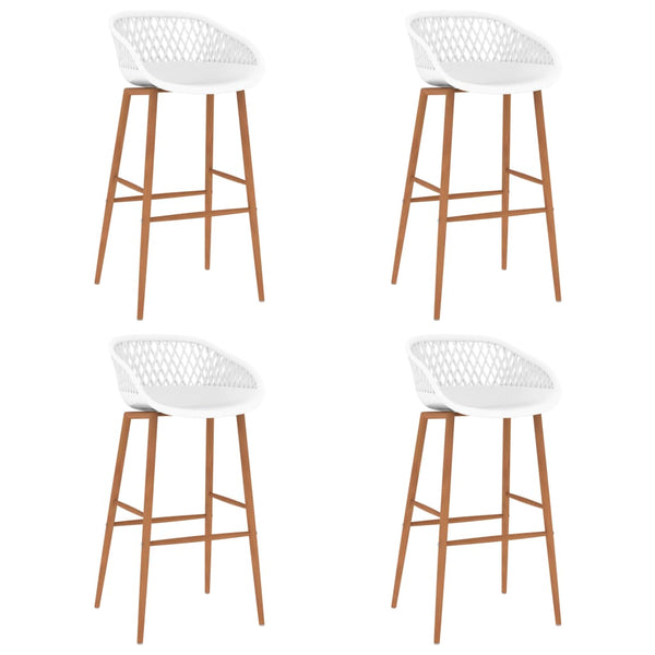 Barhocker 4 Stk. Weiß