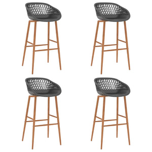 vidaXL Tabourets de bar 4 pcs Gris