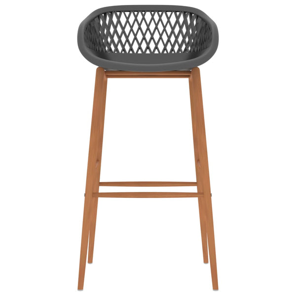 vidaXL Tabourets de bar 4 pcs Gris