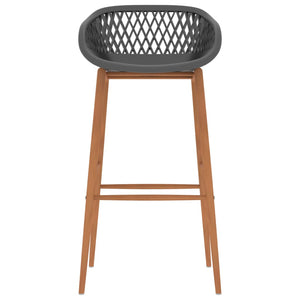 vidaXL Tabourets de bar 4 pcs Gris