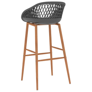 vidaXL Tabourets de bar 4 pcs Gris