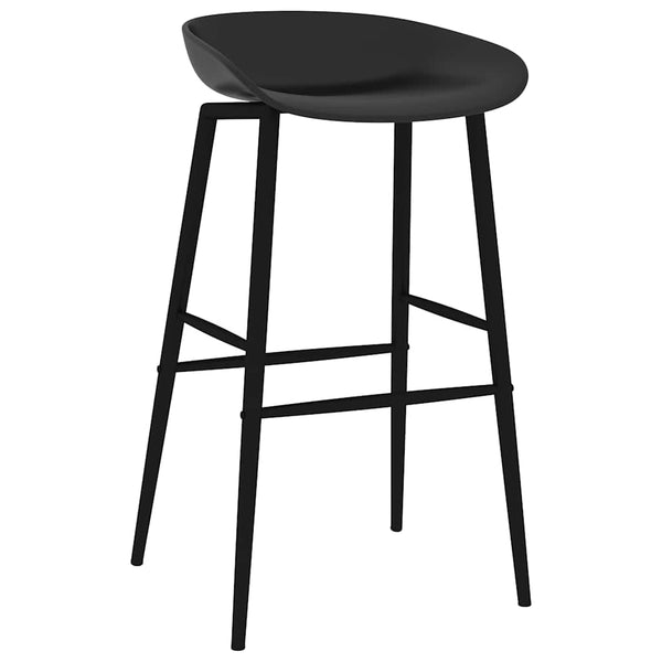 vidaXL Tabourets de bar 4 pcs Noir