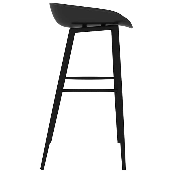 vidaXL Tabourets de bar 4 pcs Noir