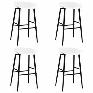Barhocker 4 Stk. Weiß