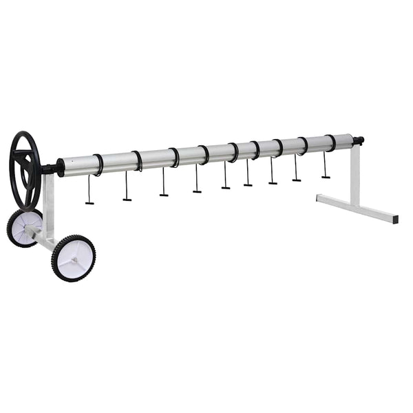 Poolabdeckungsroller mit Edelstahlbasis