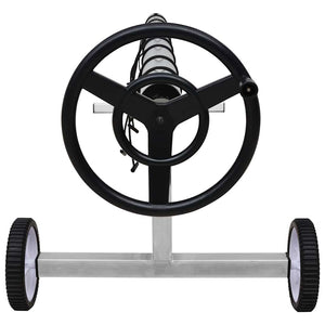 Poolabdeckungsroller mit Edelstahlbasis