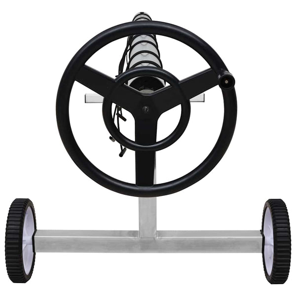 Poolabdeckungsroller mit Edelstahlbasis