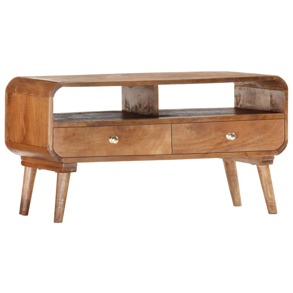 vidaXL Meuble TV 90 x 35 x 47 cm Bois de manguier massif