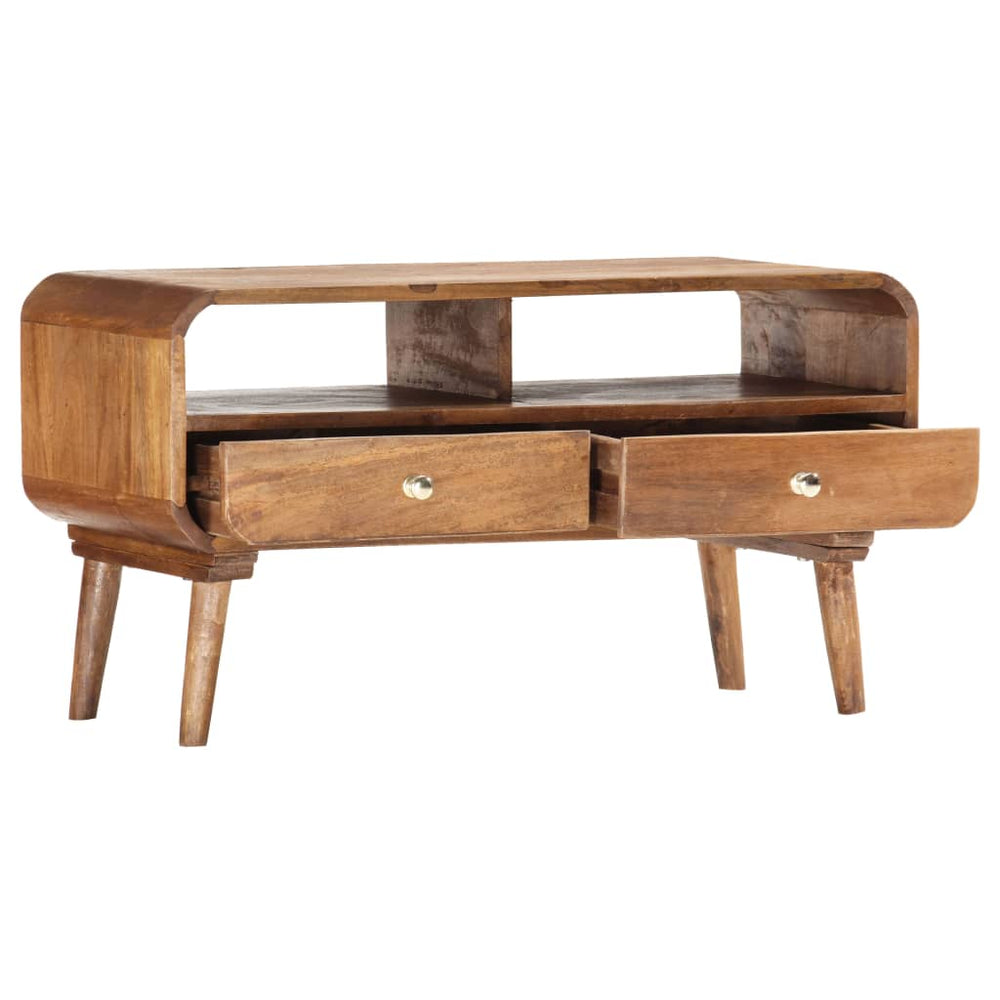 vidaXL Meuble TV 90 x 35 x 47 cm Bois de manguier massif