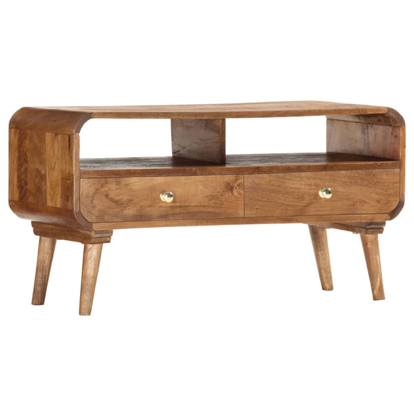 TV-Schrank 90 x 35 x 47 cm Massivholz Mango