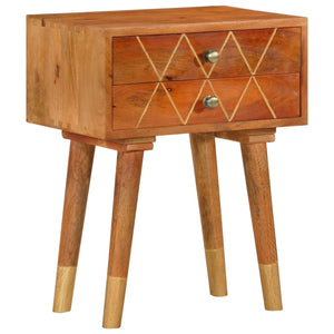 Nachttisch 43×30×58 cm Massivholz Mango