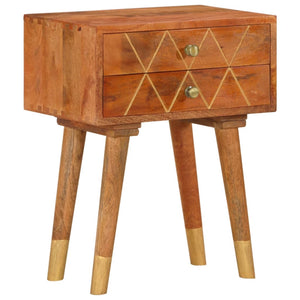 Nachttisch 43×30×58 cm Massivholz Mango