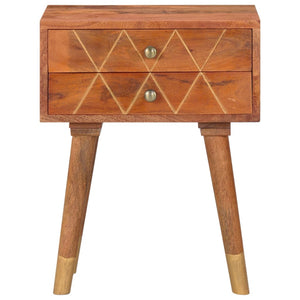 Nachttisch 43×30×58 cm Massivholz Mango
