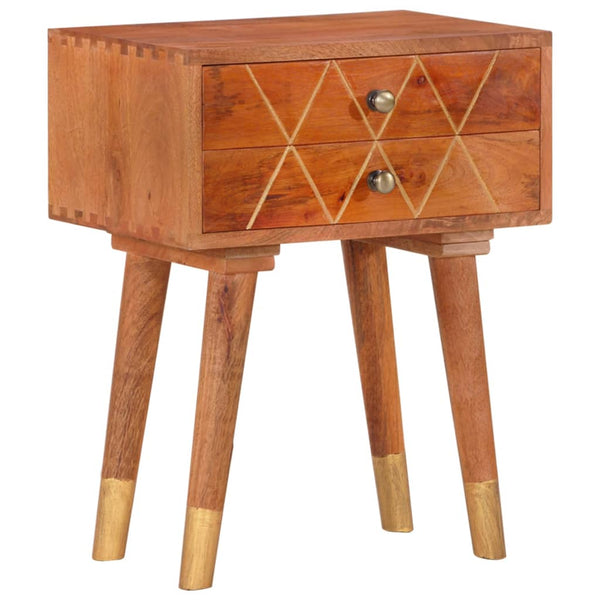 Nachttisch 43×30×58 cm Massivholz Mango