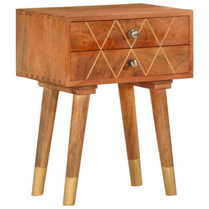 Nachttisch 43×30×58 cm Massivholz Mango