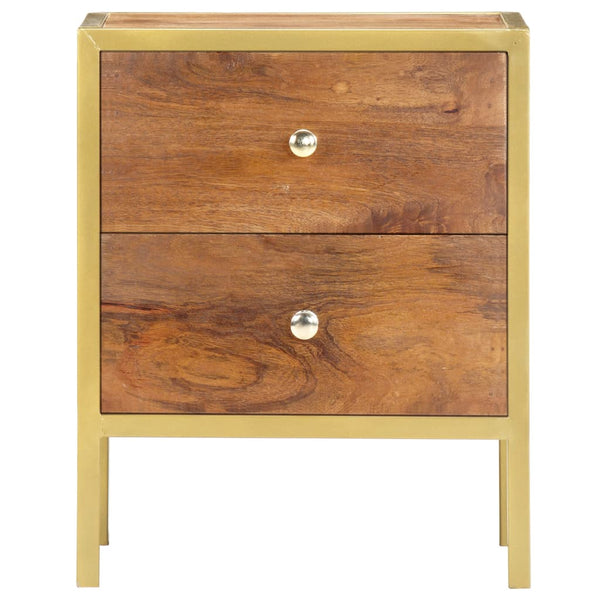 Nachttisch 40x35x50 cm Mango Massivholz