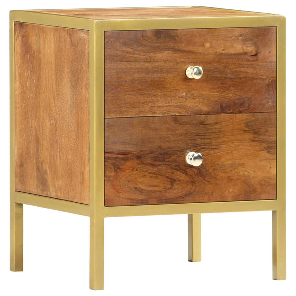 Nachttisch 40x35x50 cm Mango Massivholz