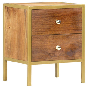 Nachttisch 40x35x50 cm Mango Massivholz