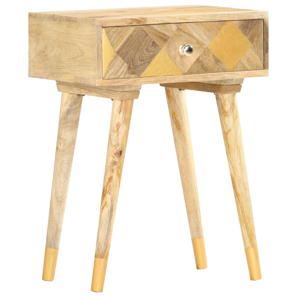 Nachttisch 43x30x58 cm Massivholz Mango