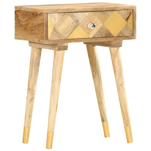 Nachttisch 43x30x58 cm Massivholz Mango