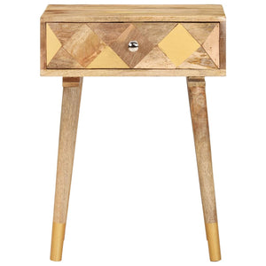 Nachttisch 43x30x58 cm Massivholz Mango