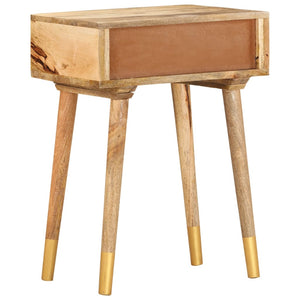 Nachttisch 43x30x58 cm Massivholz Mango