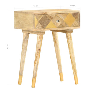 Nachttisch 43x30x58 cm Massivholz Mango