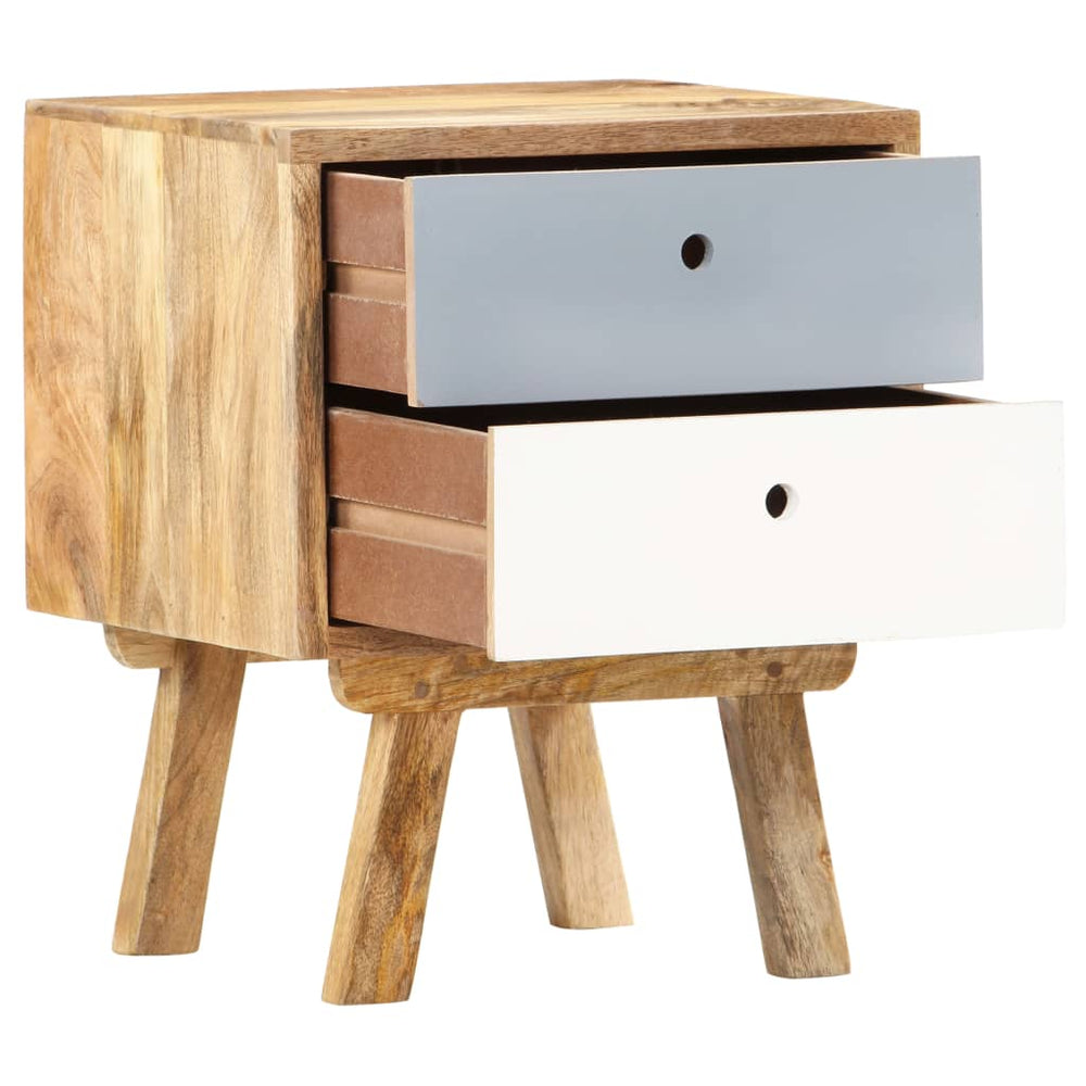 Nachttisch 40 x 35 x 50 cm Mango Massivholz